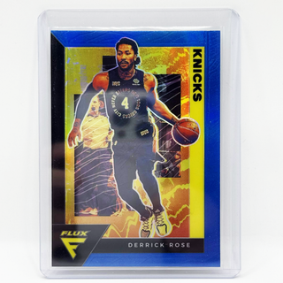 2020-21 Panini Flux Derrick Rose Blue Prizm - No. 119