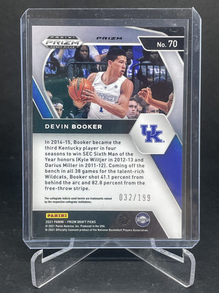 2021 Panini Prizm Draft Picks Devin Booker Blue 032/199