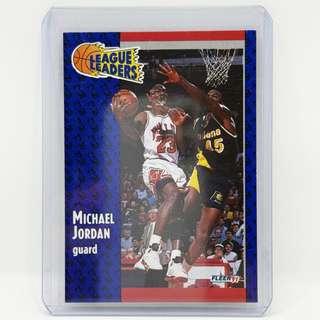 1991-92 Fleer League Leaders Michael Jordan - No. 220