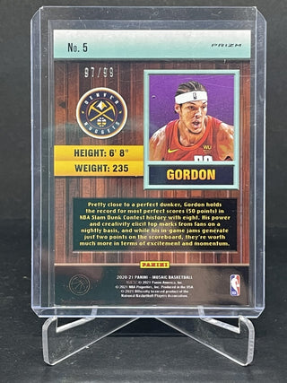 2020-21 Panini Mosaic Jam Masters Aaron Gordon Denver Nuggets 97/99