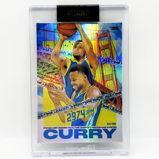 2021 Tyson Beck Stephen Curry Rainbow Foil All-Time 3 Pointers Leader 84/99