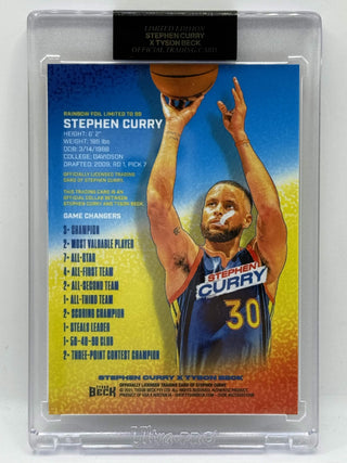 2021 Tyson Beck Stephen Curry Rainbow Foil Game Changers 88/99