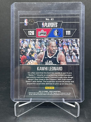 2021-22 Panini Hoops Road To The Finals Kawhi Leonard 0233/2021