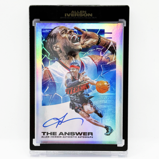 2022 Tyson Beck Allen Iverson The Answer Rainbow Foil Authentic Autograph 17/29