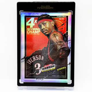 2022 Tyson Beck Allen Iverson 4x Scoring Champ Rainbow Foil 10/25