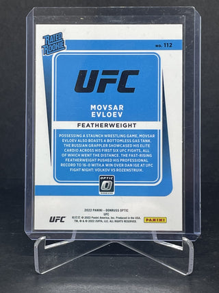 2022 Donruss Optic UFC Movsar Evloev Rated Rookie - No. 112