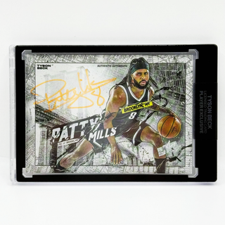 2021 Tyson Beck Patty Mills Player Exclusive Neon UV Autograph 10/20 + Certificate of Authenticity
