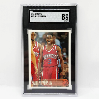 1996-97 Topps Allen Iverson Rookie Card SGC NM-MT 8