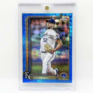 2025 Topps Chrome Michael Wacha Logofractor Blue 136/150