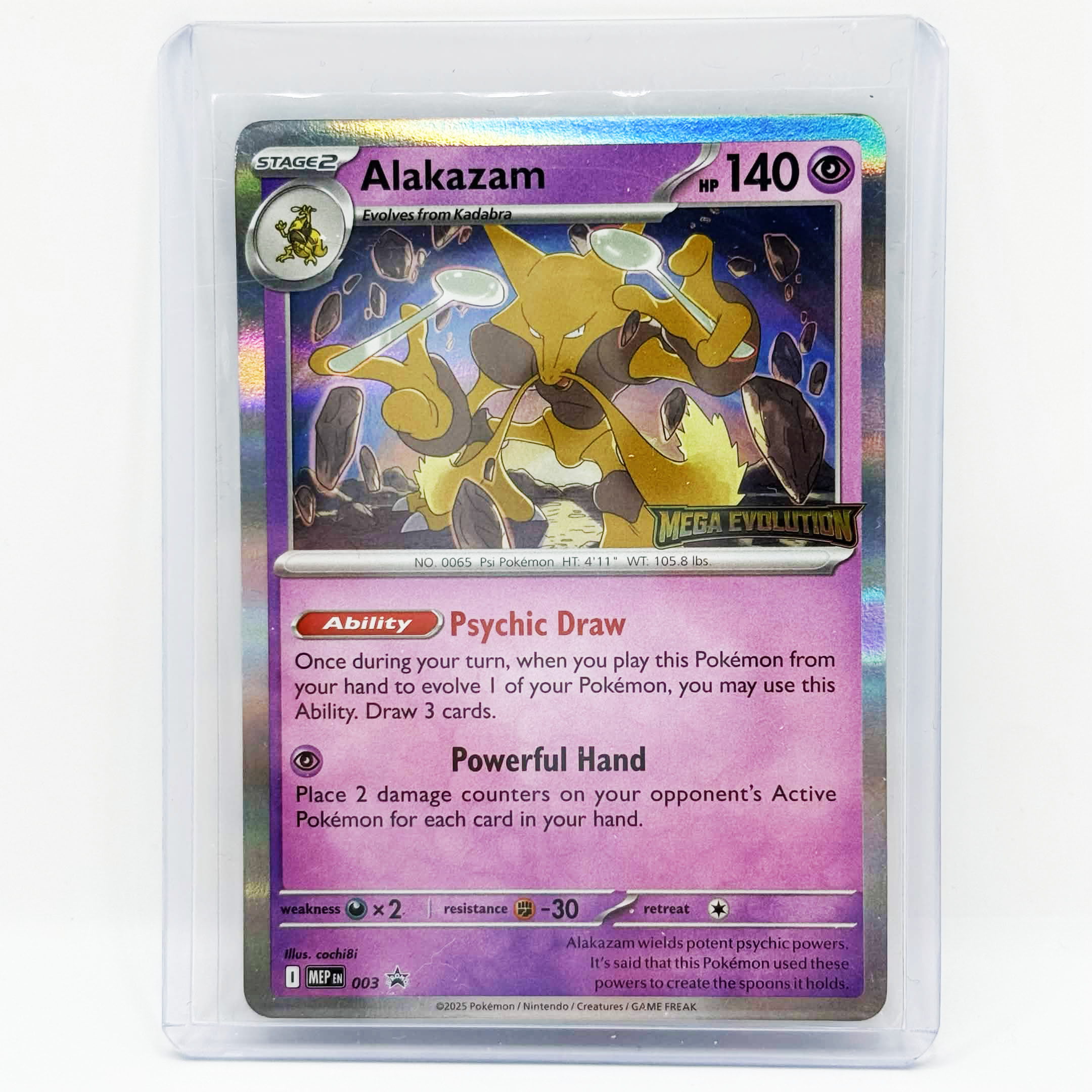 Pokémon TCG Alkazam 003 Mega Evolution Stamped Promo – Icons of Sport