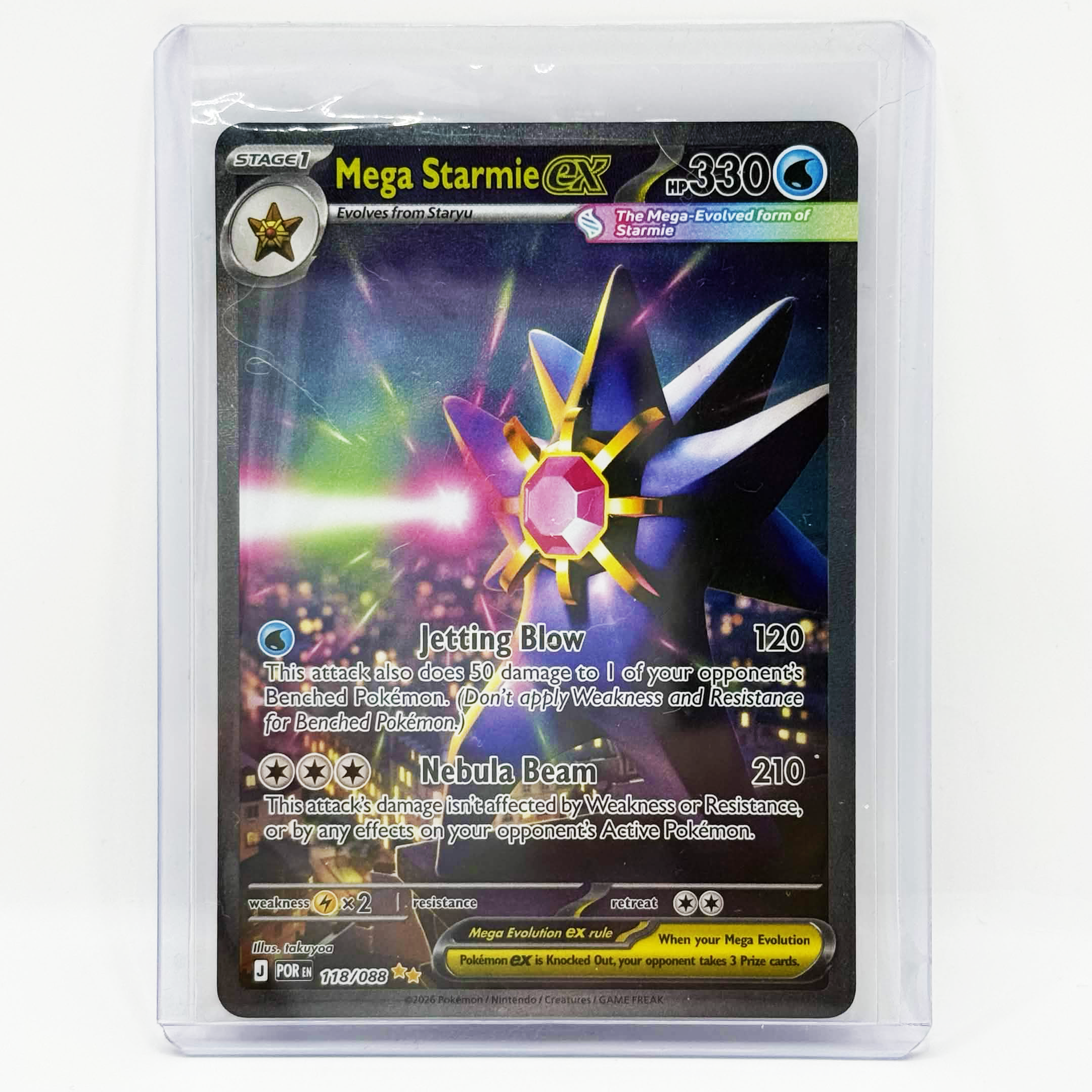Pokémon TCG Mega Starmie EX 118/088 Perfect Order Special Illustration –  Icons of Sport