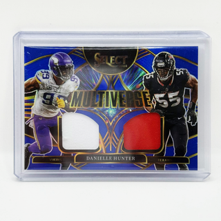 2025 Panini Select Football Multiverse Danielle Hunter Dual Patch Blue #MVJ-DHR