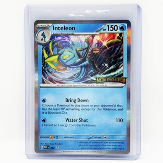 Pokémon TCG Inteleon MEP 002 Black Star Promo Mega Evolution Stamped