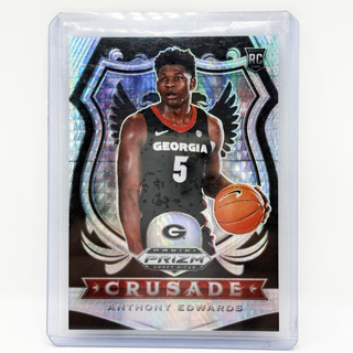 2020 Panini Prizm Draft Picks Crusade Anthony Edwards Hyper Prizm RC - No. 81