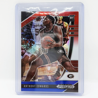 2020 Panini Prizm Draft Picks Anthony Edwards Red/White/Blue Prizm RC - No. 1