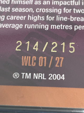 2024 NRL Traders World In League Brendan Piakura Cook Islands 214/215