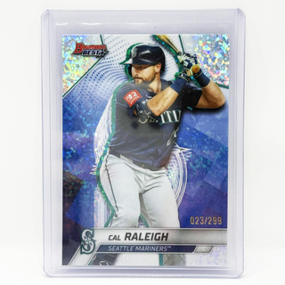 2025 Topps Bowmans Best Cal Raleigh Mini-Diamond Refractor 023/299