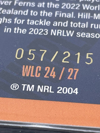 2024 NRL Traders World In League Mya Hill-Moana New Zealand 057/215