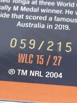 2024 NRL Traders World In League Jason Taumalolo Tonga 059/215