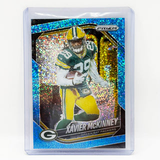 2025 Panini Prizm Football Xavier McKinney Blue Sparkle 90/96