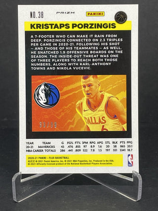 2020-21 Panini Flux Kristaps Porzingis Blue Mojo 33/99