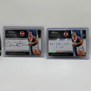 2025 NRL Elite Authentic Signature Black Connor Watson AB 15/27 #30/43 + Redemption Card