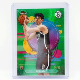 2026 Topps Finest Ben Saraf Uncommon Green RC 10/35