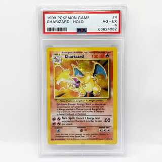 1999 Charizard #4 Pokemon Base Set Holo PSA VG-EX 4