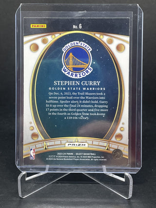 2023-24 Panini Select Stephen Curry Lodestar Red Prizm - No. 6