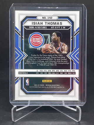 2021-22 Panini Obsidian Red Isiah Thomas Detroit Pistons - No. 142