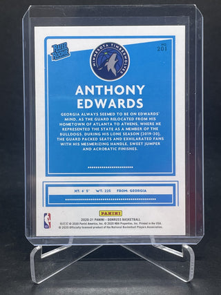 2020-21 Panini Donruss Rated Rookie Anthony Edwards - No. 201