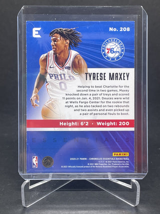 2020-21 Chronicles Essentials Tyrese Maxey Teal RC - No. 208