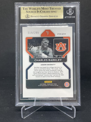 2022-23 Panini Prizm Draft Picks Charles Barkley Red Prizm 119/299 BGS 9.5 Gem Mint