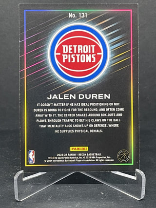 2023-24 Panini Recon Jalen Duren Disco - No. 131