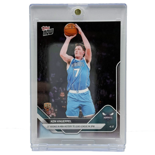 2025-26 Topps NOW Kon Knueppel 1st Rookie In NBA History To Lead League In 3PM #252