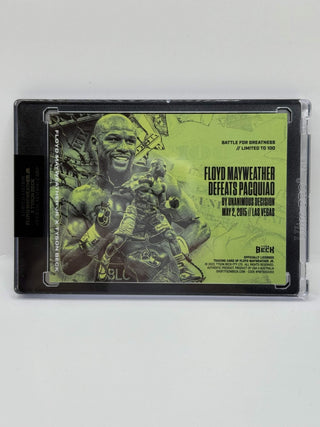 2022 Tyson Beck X Floyd Mayweather Battle For Greatness - Limited To 100