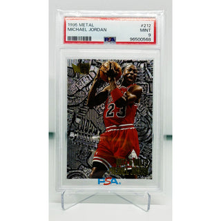 1995 Fleer Metal Michael Jordan #212 PSA 9 Mint
