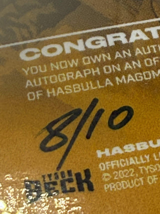 2022 Tyson Beck X Hasbulla Magomedov Mini Khabib Authentic Autograph RC 8/10
