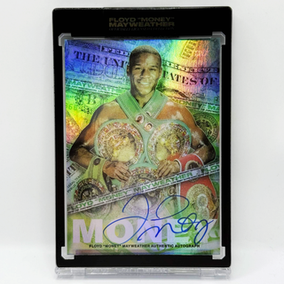 2022 Tyson Beck X Floyd "Money" Mayweather Rainbow Foil Authentic Autograph 09/29