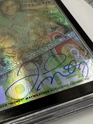 2022 Tyson Beck X Floyd "Money" Mayweather Rainbow Foil Authentic Autograph 09/29