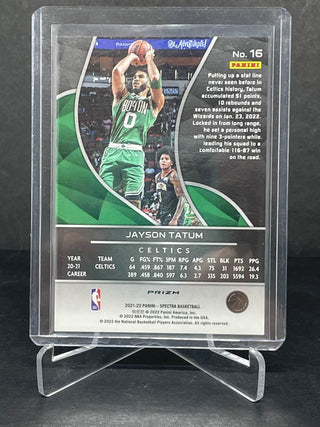 2021-22 Panini Spectra Jayson Tatum Asia Prizm - No. 16