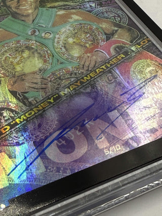 2022 Tyson Beck X Floyd "Money" Mayweather Authentic Autograph Coloration 5/10 - AA