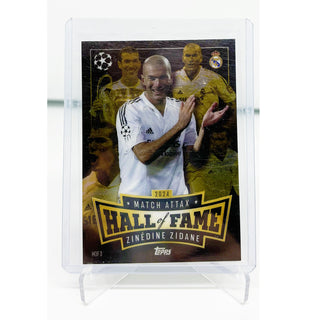 2024 25 Topps Match Attax Zinedine Zidane Hall of Fame Card