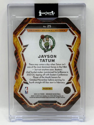 2023-24 Panini Obsidian Jayson Tatum Volcanix SSP - No. 25