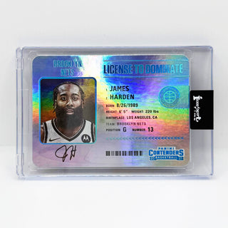 2020-21 Panini Contenders James Harden License To Dominate Auto - No. 29