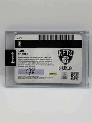 2020-21 Panini Contenders James Harden License To Dominate Auto - No. 29