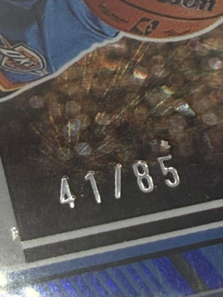 2024-25 Panini Donruss Rated Rookie Ajay Mitchell Blue Fireworks 41/85