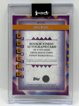 2024-25 Topps Finest Yves Missi Rookie Finest Autograph #RFA-YM