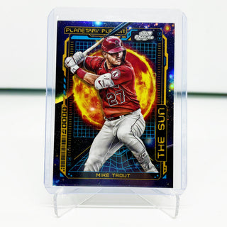 2023 Topps Chrome Planetary Pursuit Mike Trout The Sun