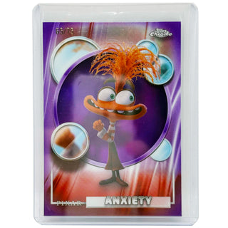 2026 Topps Chrome Disney Anxiety Purple Refractor 65/75